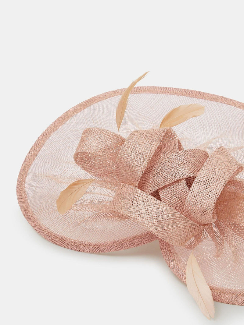 Accessorize pink feather fascinator hat, imported from the UK