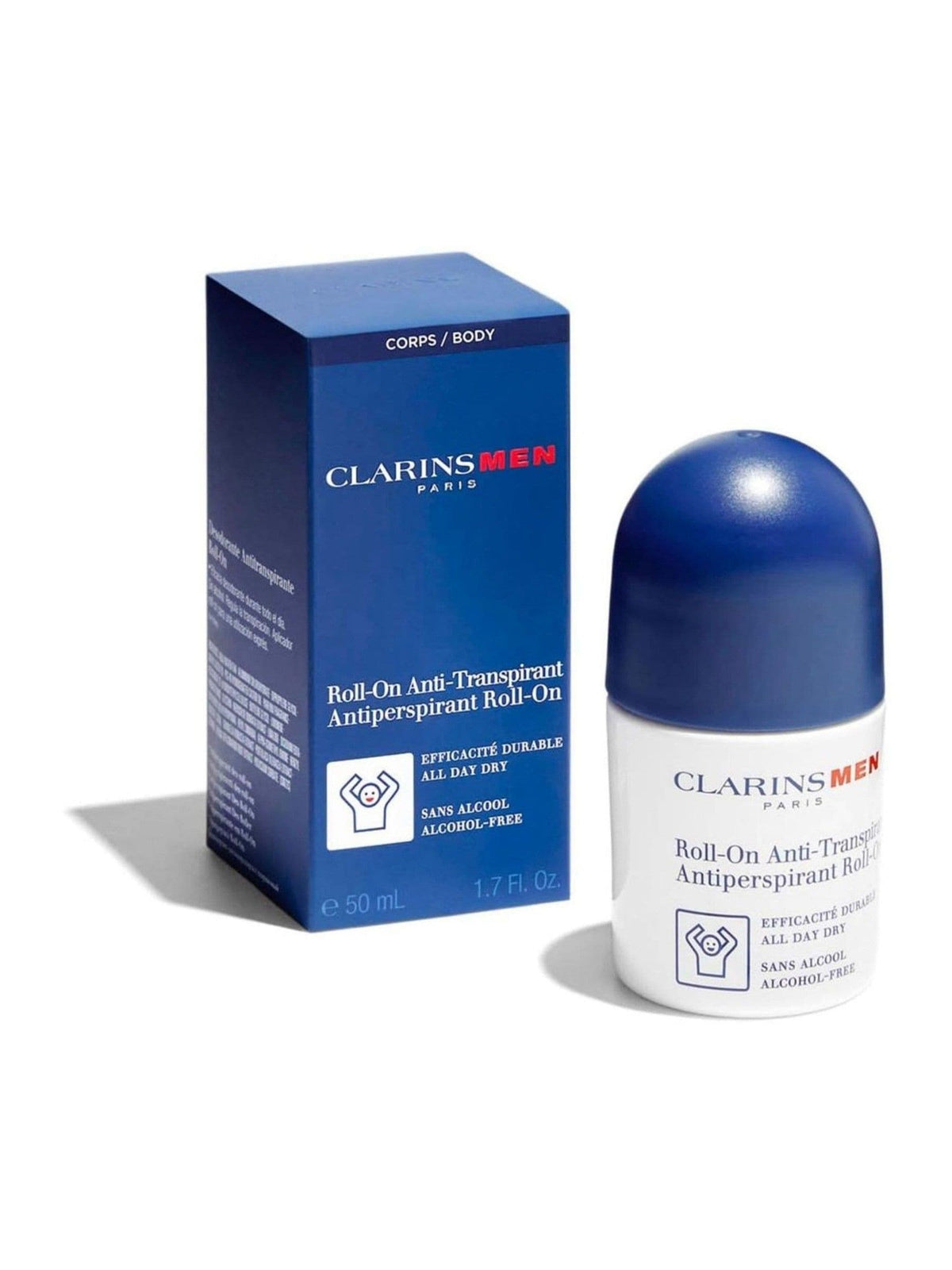 Clarins men's antiperspirant roll-on deodorant 50ml - British product