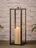 Lights4fun Bowen Black extra large garden lantern (British brand)