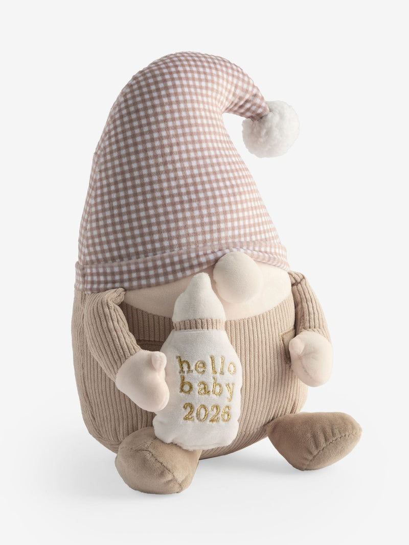 Natural Born baby plush gonk 'hello baby 2026' 18cm (British brand)