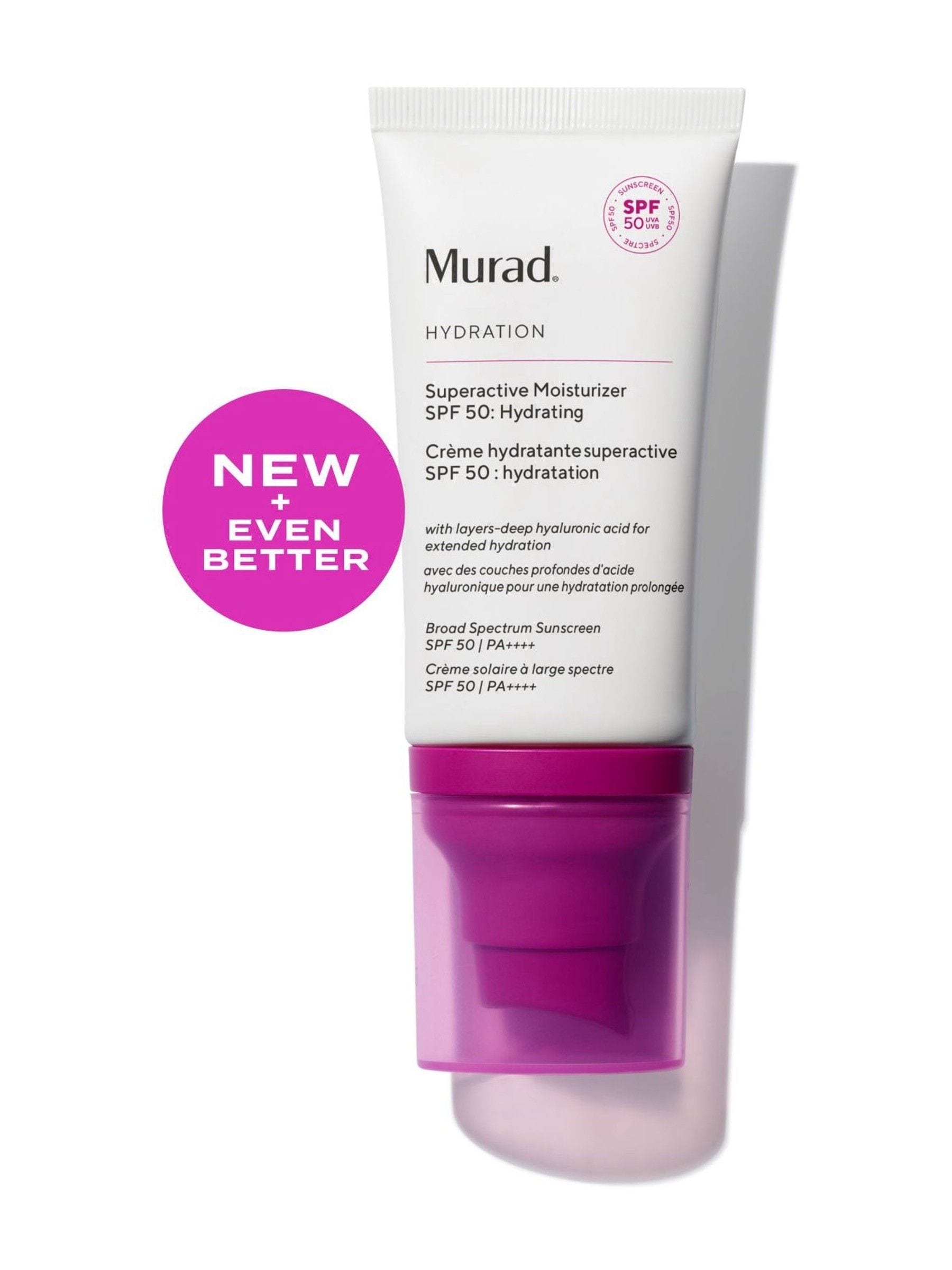 Murad Superactive Moisturizer SPF50 Hydrating 50ml, imported from the UK