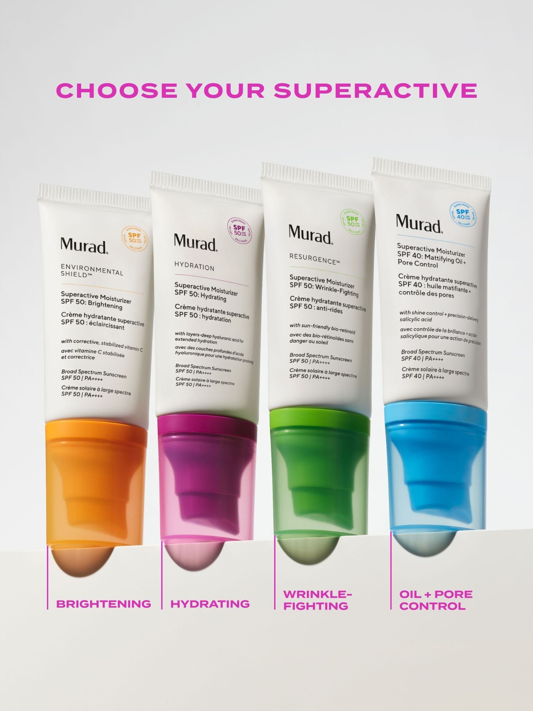 Murad Superactive Moisturizer SPF50 Hydrating 50ml, imported from the UK