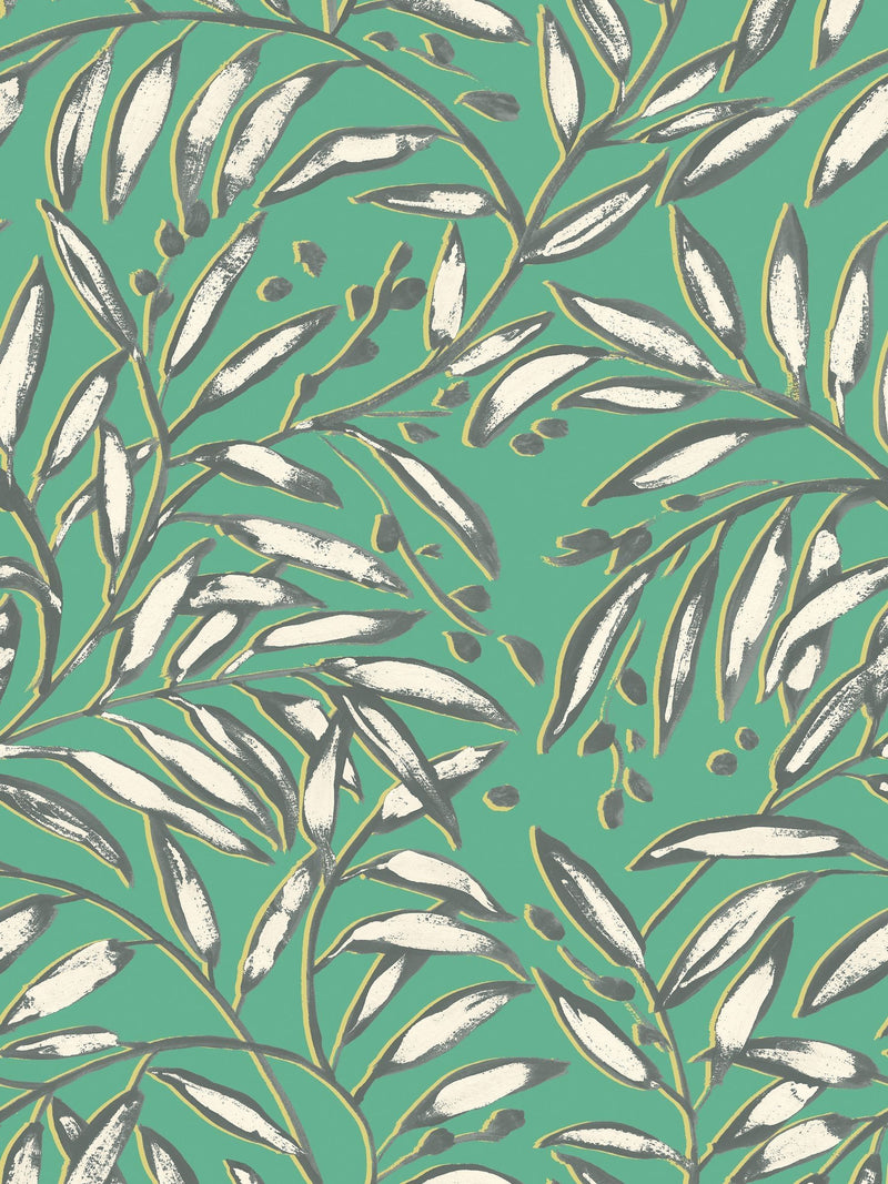 Ohpopsi Olive Lorena Vine Wallpaper Sample