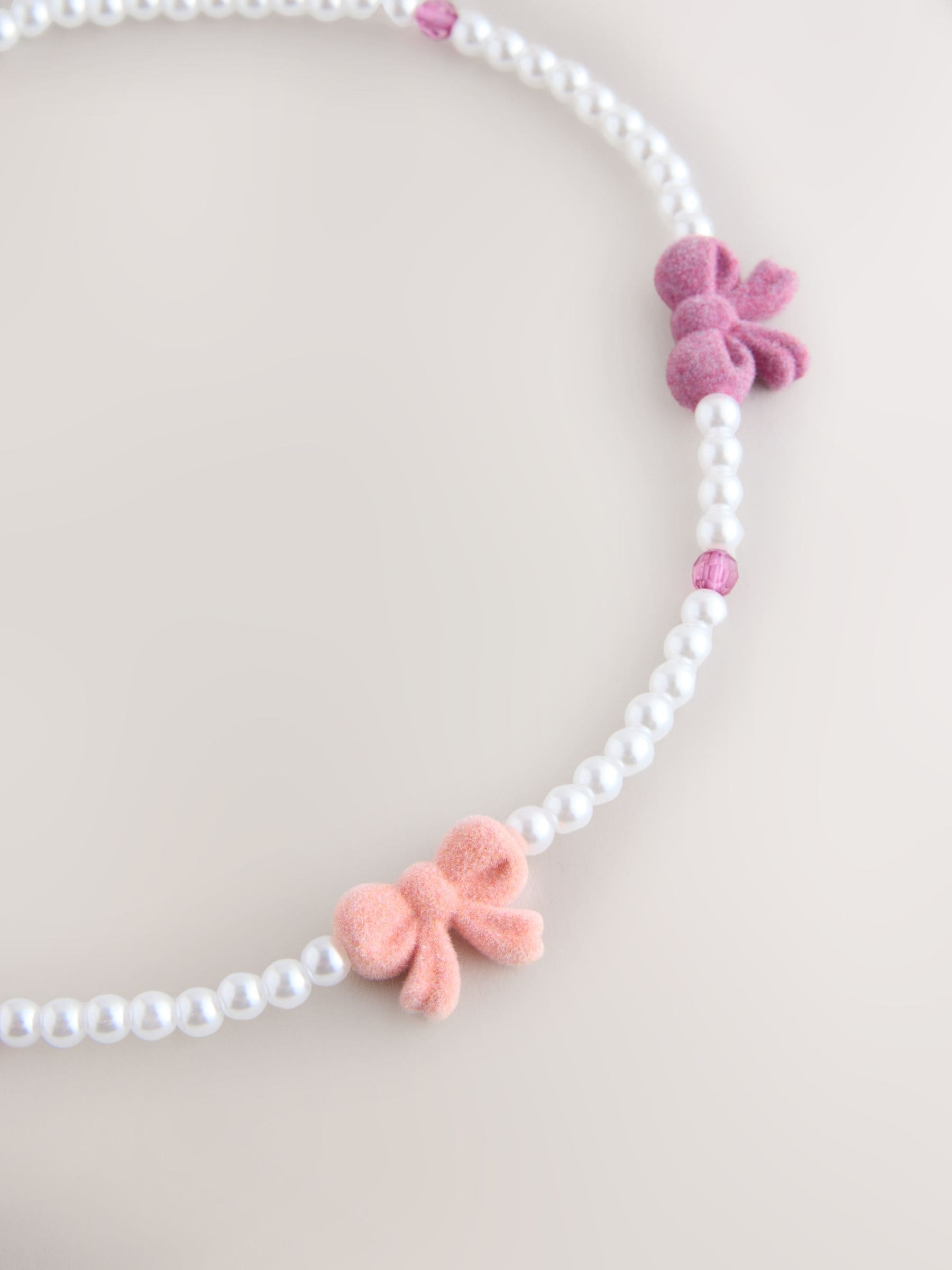 Pink Pearl Bow Jewellery Set from a British brand