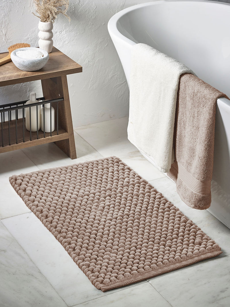 Mink Brown Bobble Bath Mat