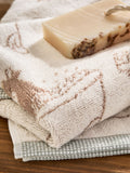 Natural Hamish the Highland Cow towel 100% cotton - British product