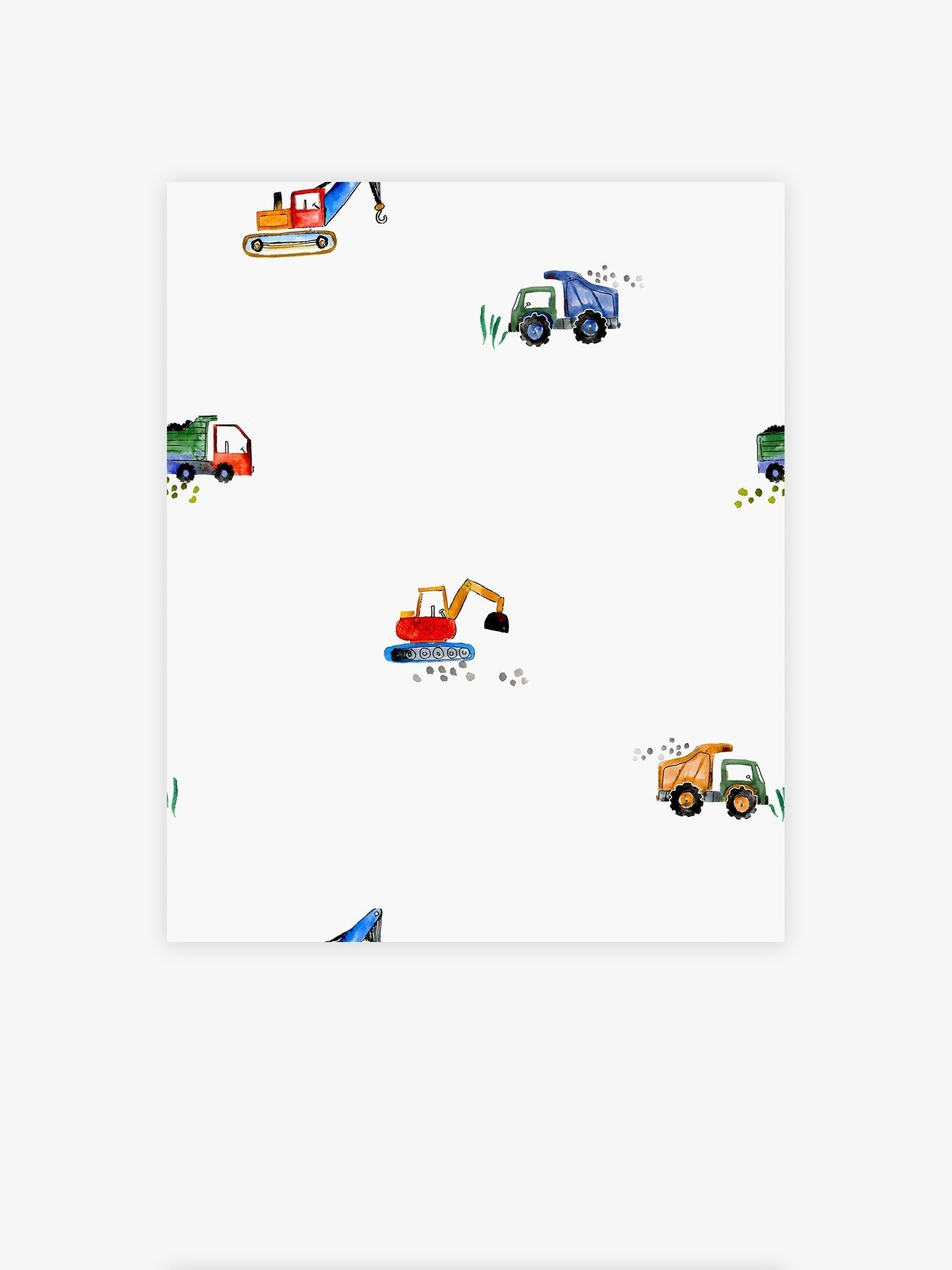 Brights transport wallpaper sample A4 - British product