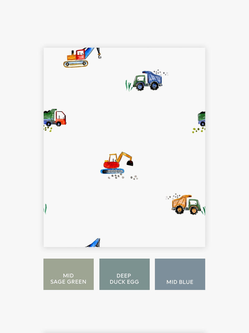 Brights transport wallpaper sample A4 - British product