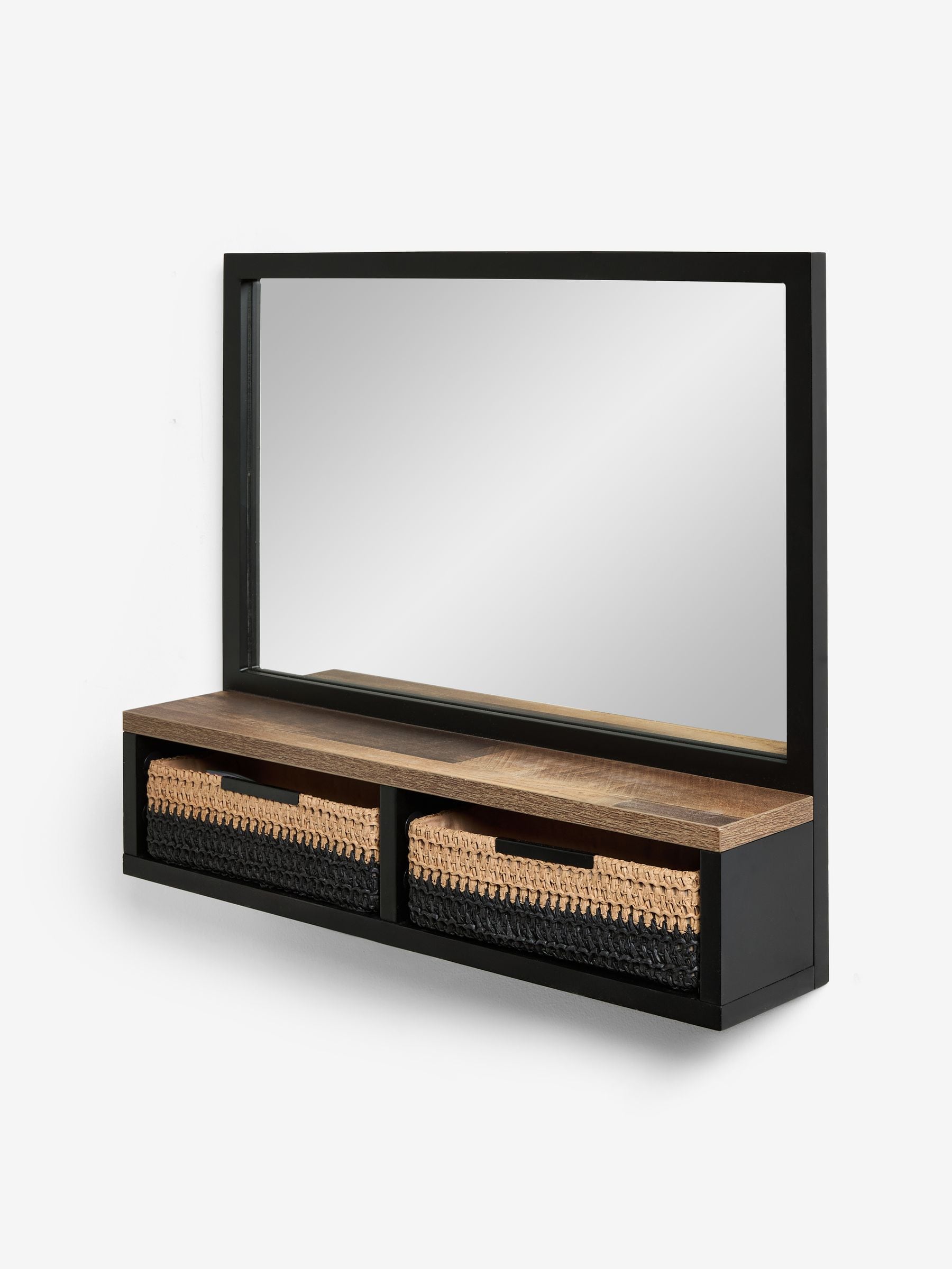 Bronx bathroom wall mirror with drawers 55cm, imported from the UK