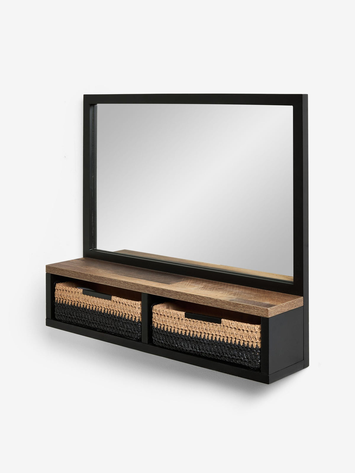 Bronx bathroom wall mirror with drawers 55cm, imported from the UK