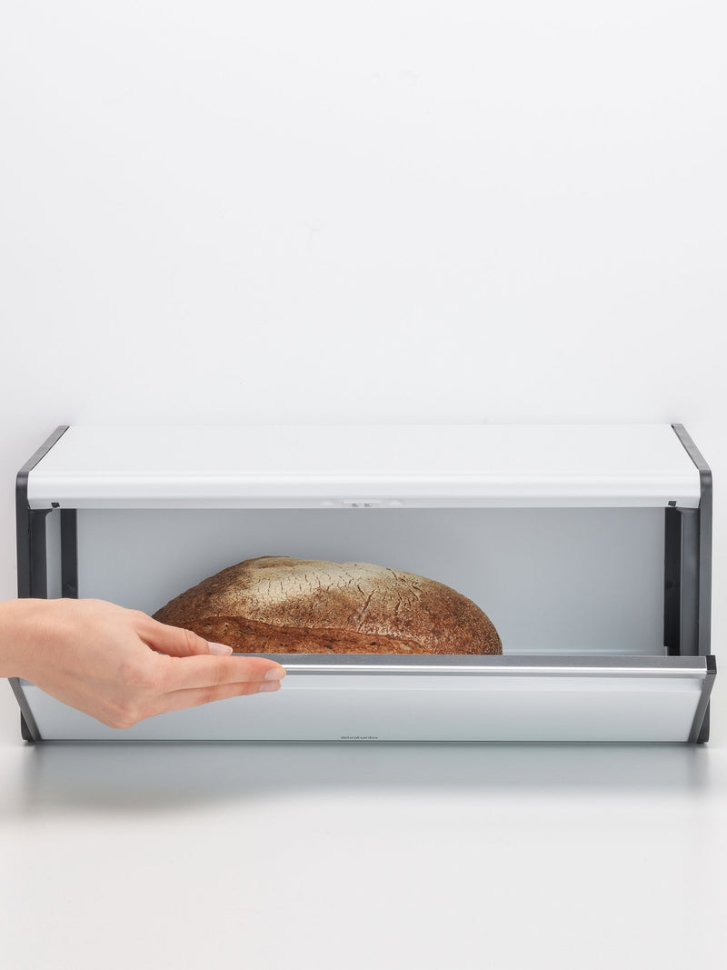 Brabantia White Fall Front Bread Bin - British product