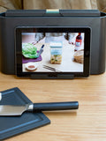 Brabantia Dark Grey Tasty+ Chopping Board Set with Tablet Stand, UK version