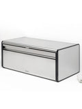 Brabantia Matt Steel Fingerprint Proof Fall Front Bread Bin (British brand)