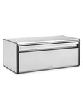 Brabantia Matt Steel Fingerprint Proof Fall Front Bread Bin (British brand)