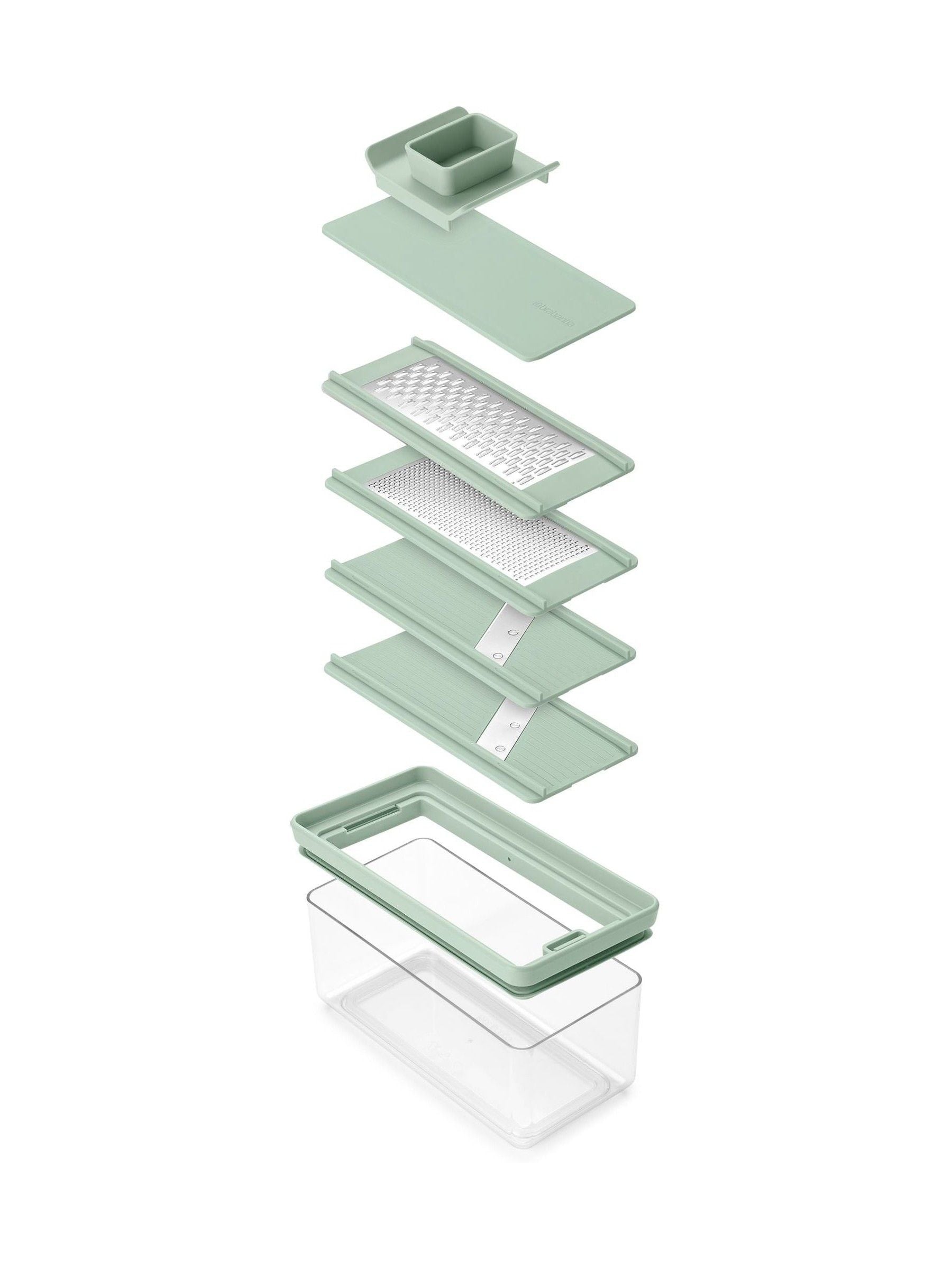 Brabantia Jade Green Tasty+ slicer and grater set - British product