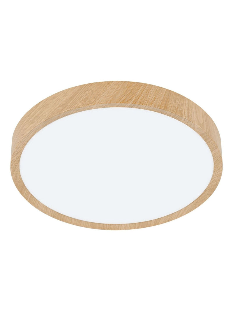 Eglo Musurita ceiling light with wood and plastic diffuser, UK version