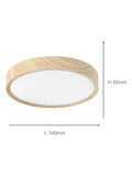 Eglo Musurita ceiling light with wood and plastic diffuser, UK version