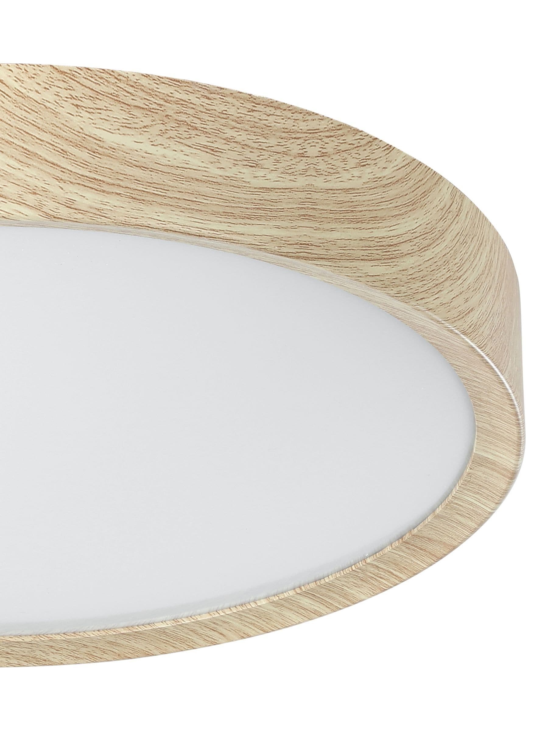 Eglo Musurita ceiling light with wood and plastic diffuser, UK version