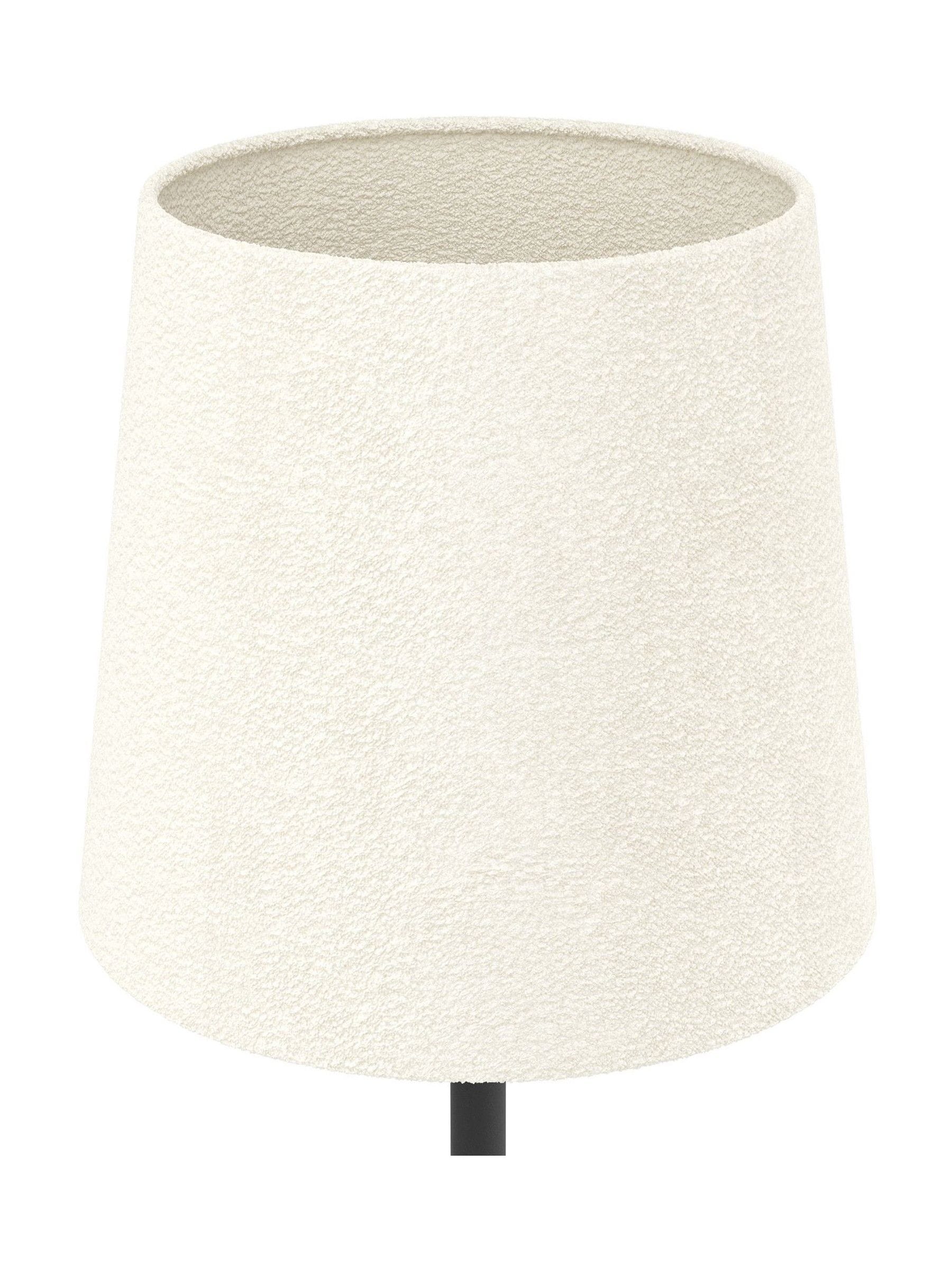 Eglo table lamp black base white shade 44cm (British brand)