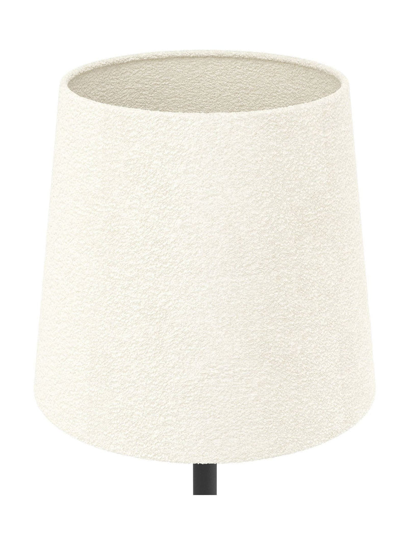 Eglo table lamp black base white shade 44cm (British brand)