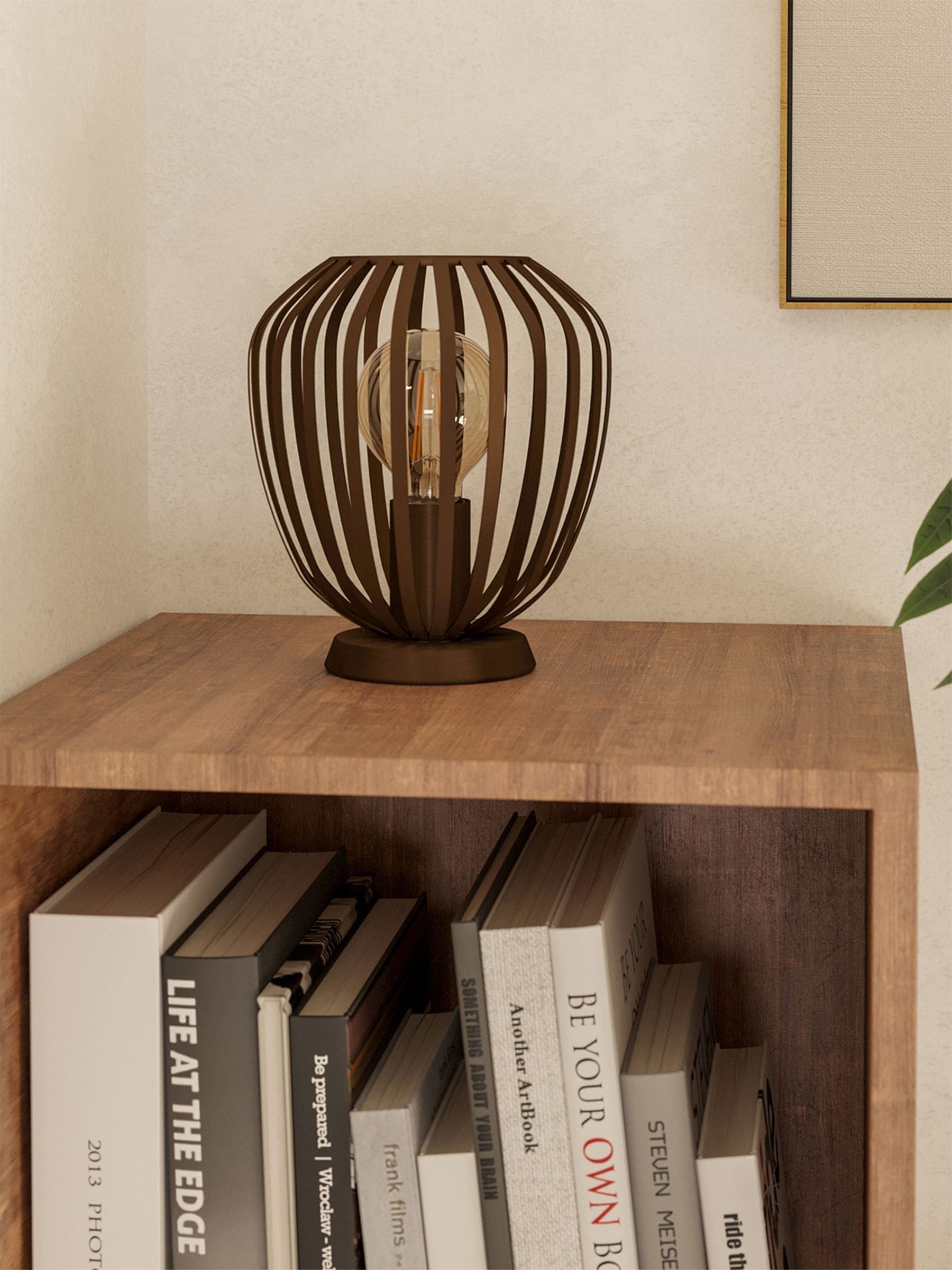 Eglo Espinal bronze steel contemporary table lamp, imported from the UK