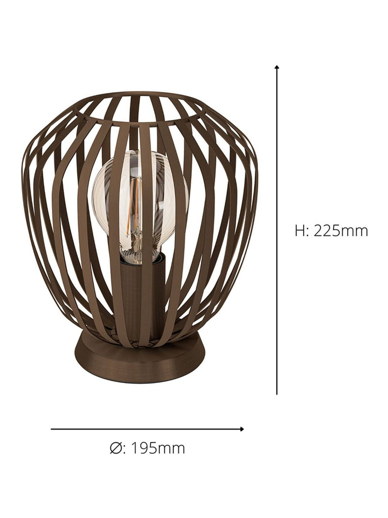 Eglo Espinal bronze steel contemporary table lamp, imported from the UK