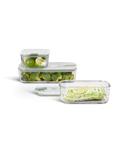 Mepal Nordic Sage Easyclip Glass oppbevaringssett med én klips, 3 deler