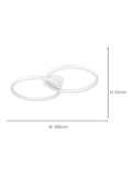 Eglo Amandolo LED ceiling light white aluminium (British brand)