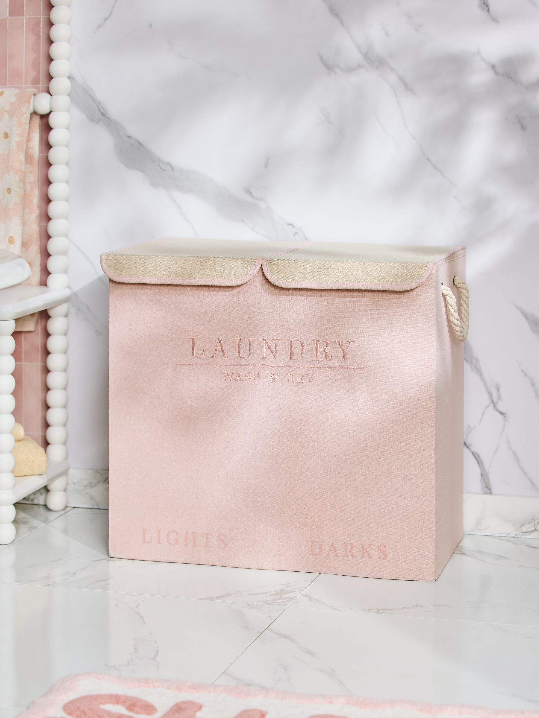 Sage Green Country Laundry Sorter Basket