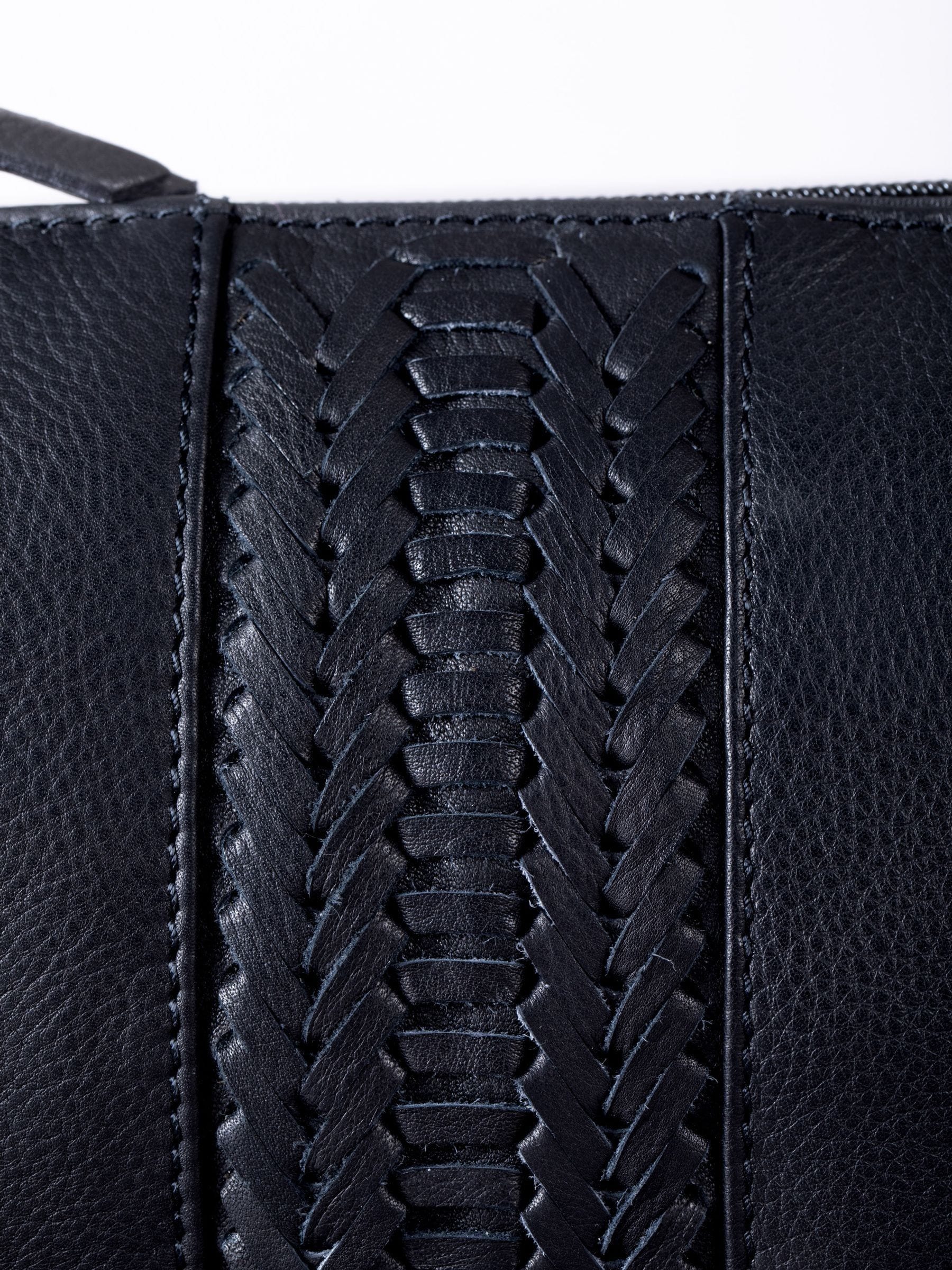 Lakeland Leather black Eden cross-body bag - British product