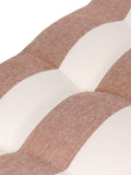 Yard Pecan Hayle Striped Cotton Seat Pads 2 Pack 40cm x 3cm (British brand)