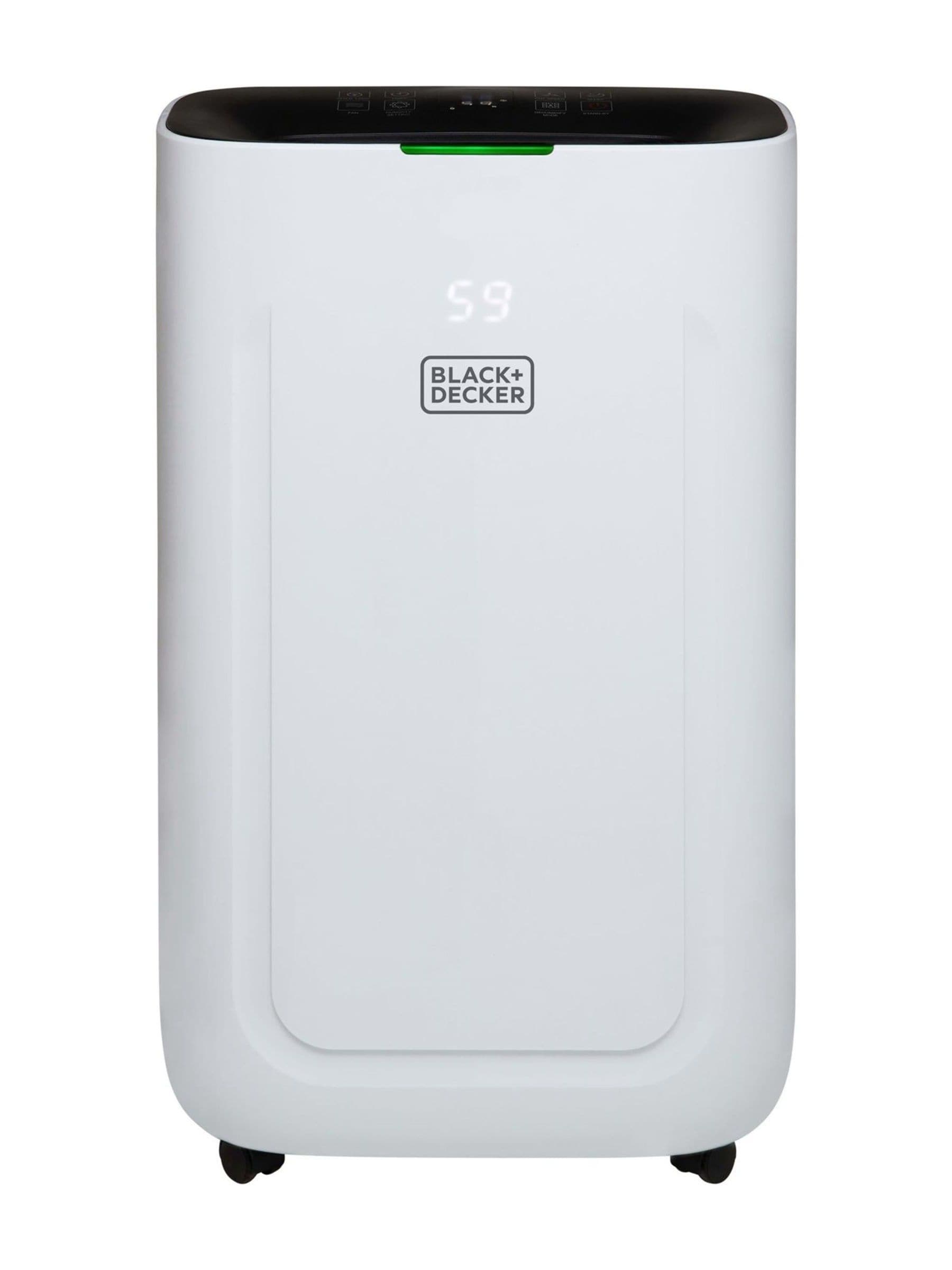 Black & Decker White 20L smart dehumidifier - British product