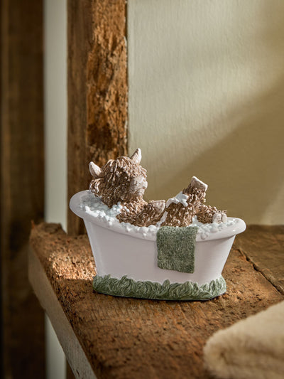 Next Hamish the Highland Cow Bath Ornament- Buy online at McGrocer