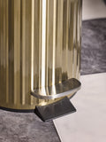 Gold Rib Soft Close 3 Litre Pedal Bin