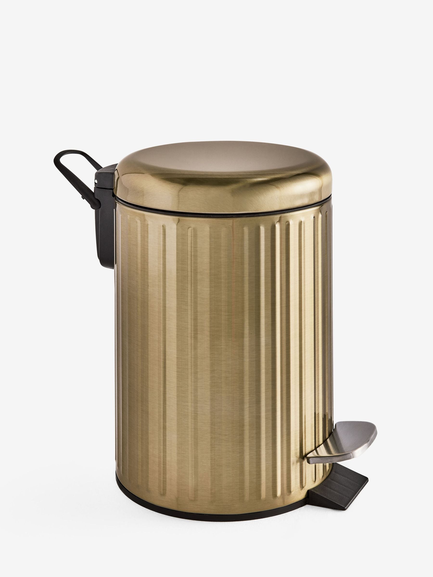 Gold Rib Soft Close 3 Litre Pedal Bin