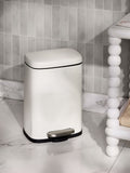 White Soft Close 5 Litre Pedal Bin