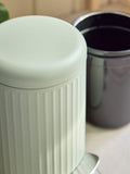 Green Sage Rib Soft Close 3 Litre Pedal Bin