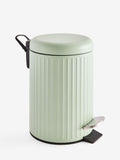 Green Sage Rib Soft Close 3 Litre Pedal Bin