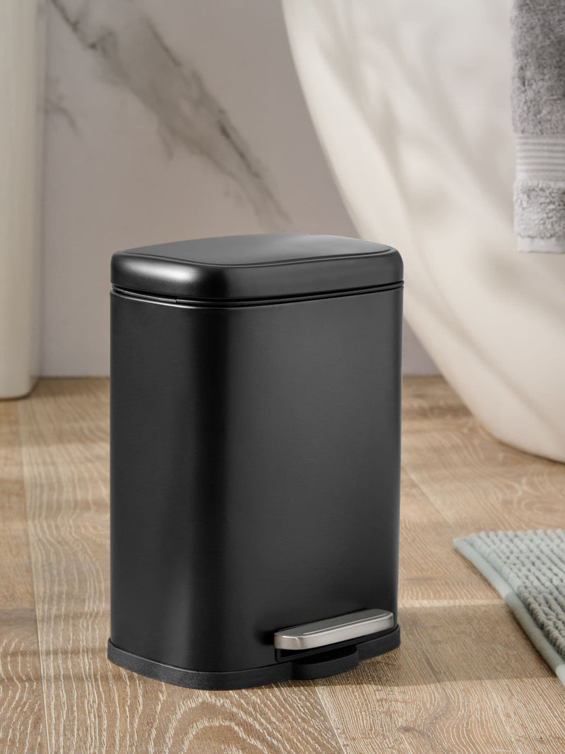 Black soft close pedal bin 5 litre (British brand)