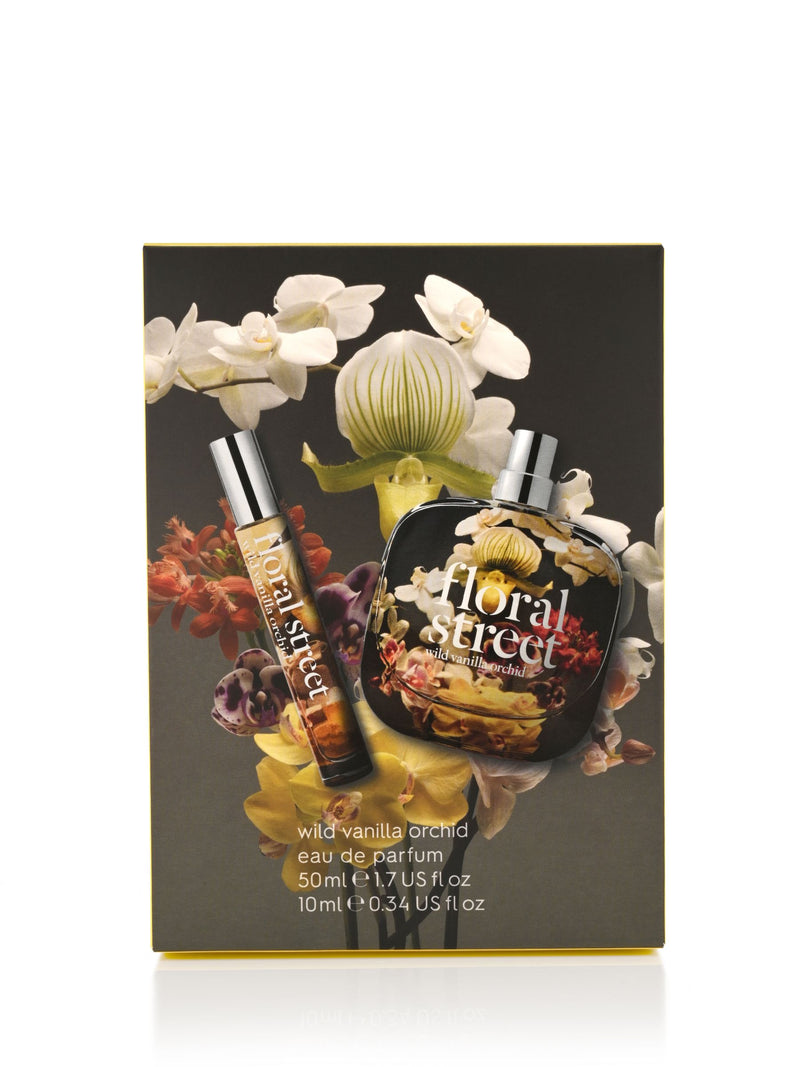 Floral Street Wild Vanilla Orchid perfume gift set 50ml & 10ml - British product