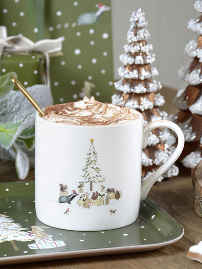 Next Sophie Allport White Festive Forest Mug- Buy online at McGrocer