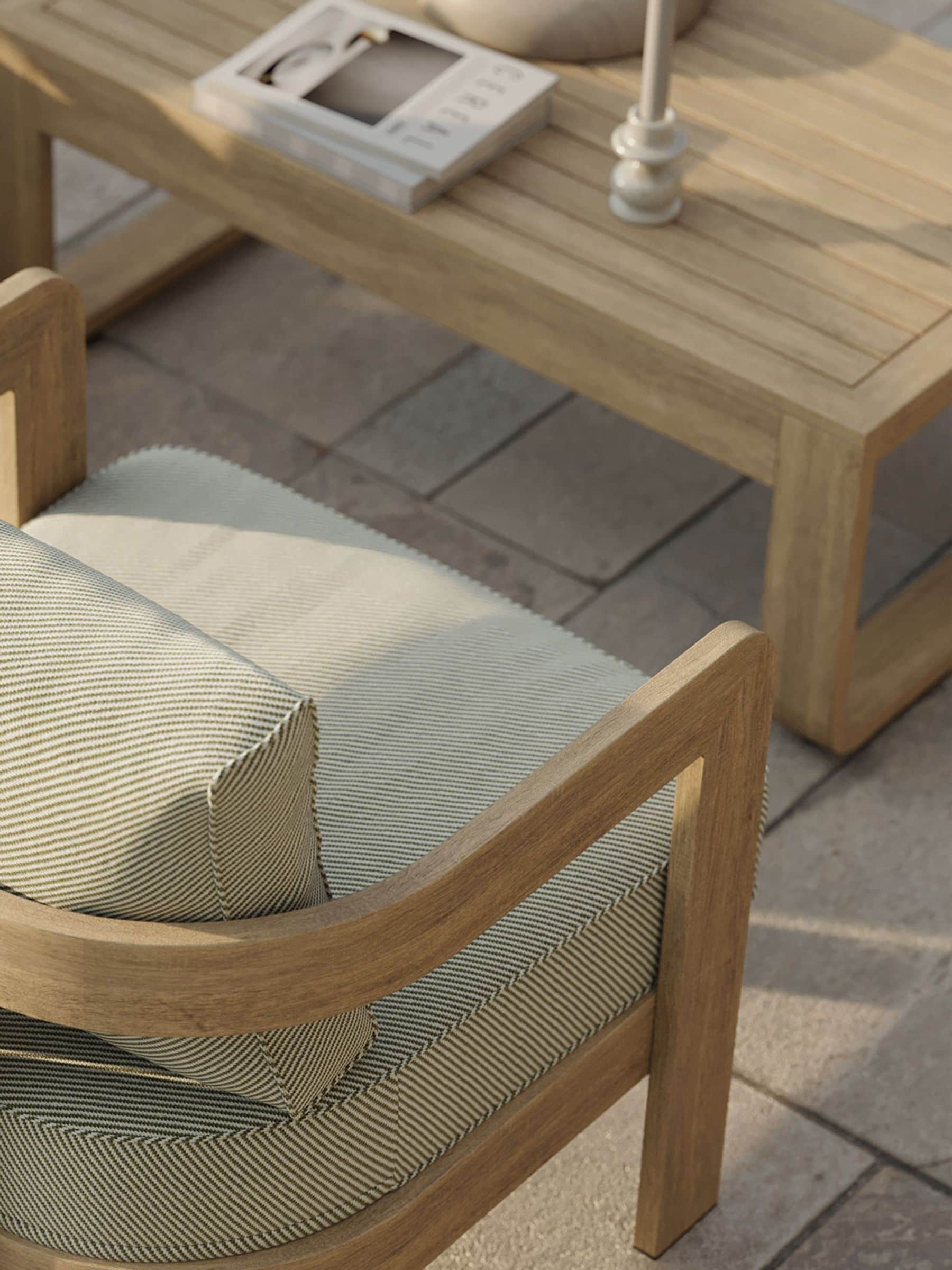 Nth Degree N3 garden coffee table oak - British product