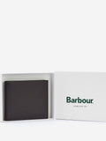 Barbour Amble billfold wallet in brown leather, UK version