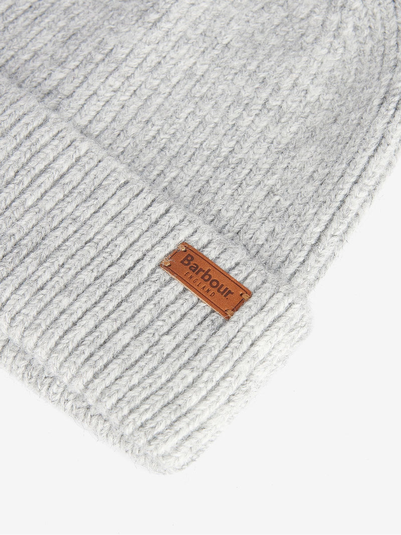 Barbour Grey Pendle beanie hat, UK version