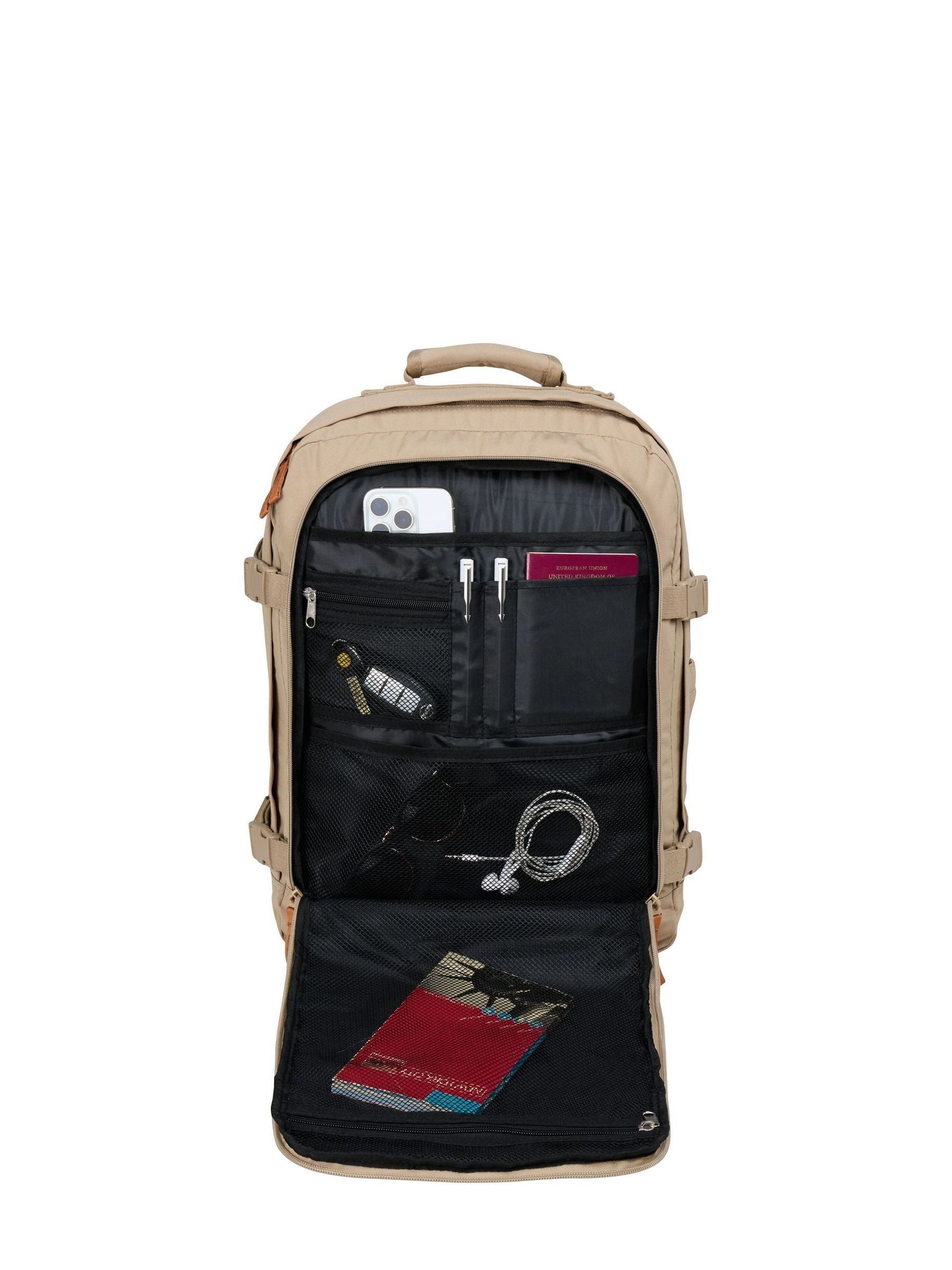 Cabin Max Cream Metz 30L cabin bag, imported from the UK