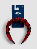 JoJo Maman Bébé tartan ruffle headband - British product