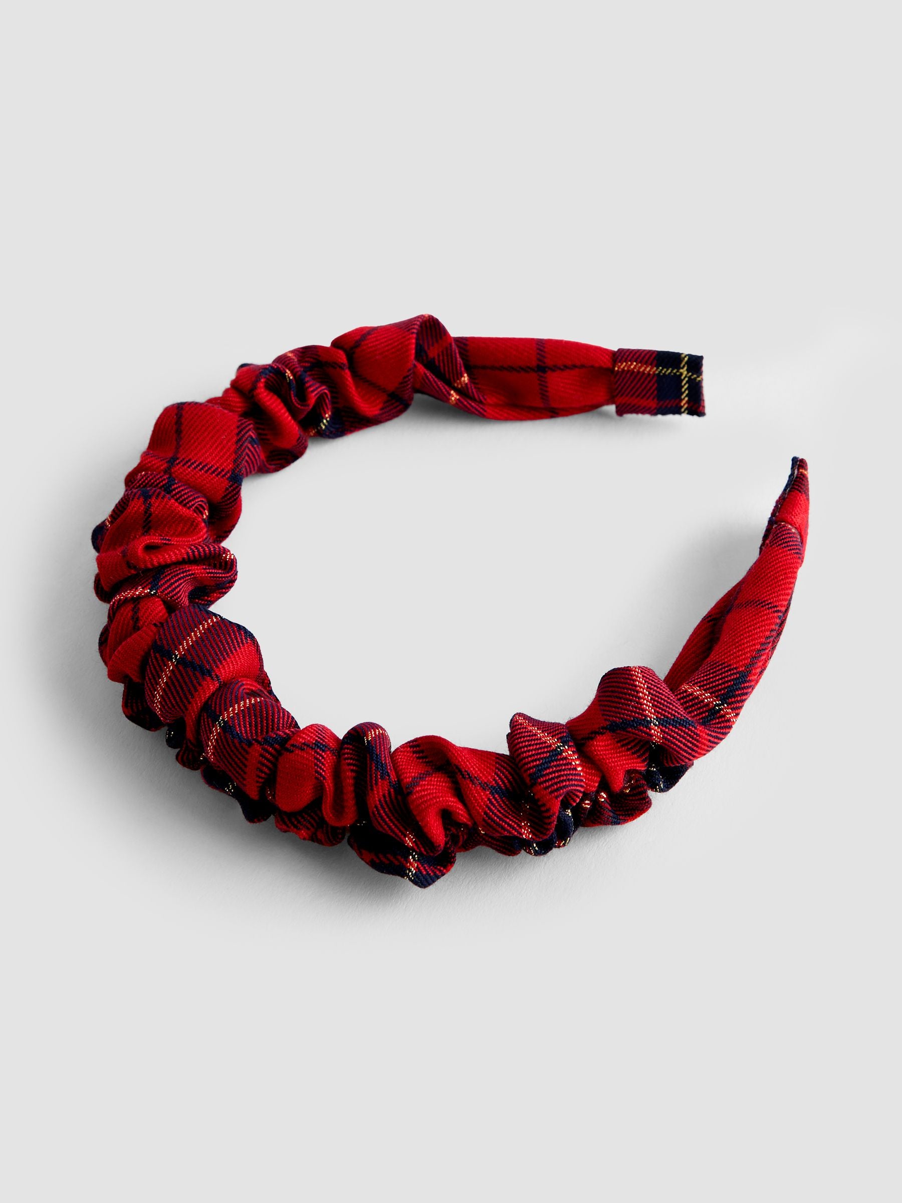 JoJo Maman Bébé tartan ruffle headband - British product