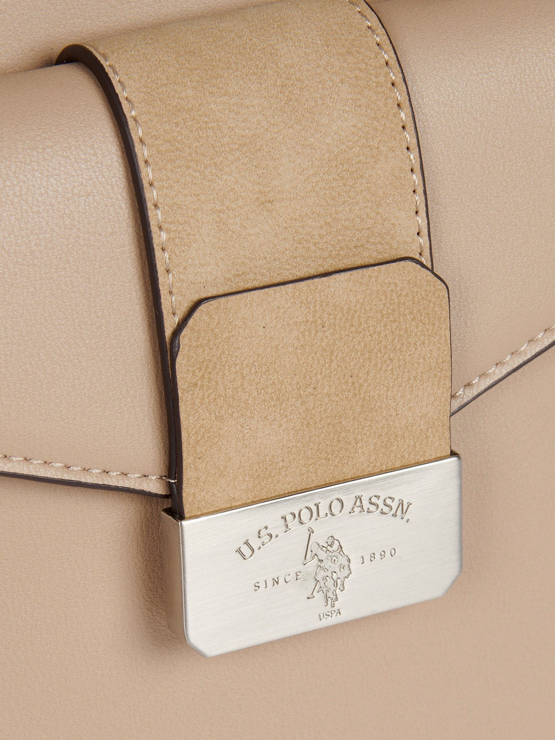 U.S. Polo Assn. nude romantic double handle bag, imported from the UK