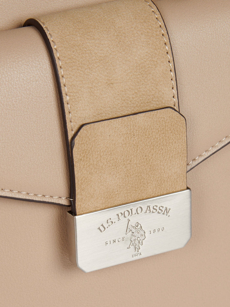 U.S. Polo Assn. nude romantic double handle bag, imported from the UK
