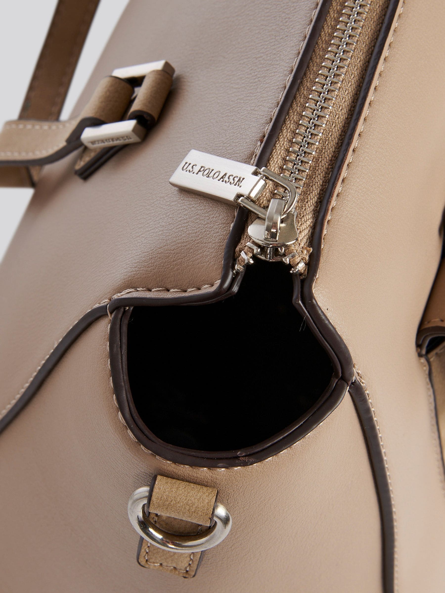 U.S. Polo Assn. nude romantic double handle bag, imported from the UK